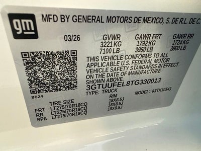 2026 GMC Sierra 1500 AT4X