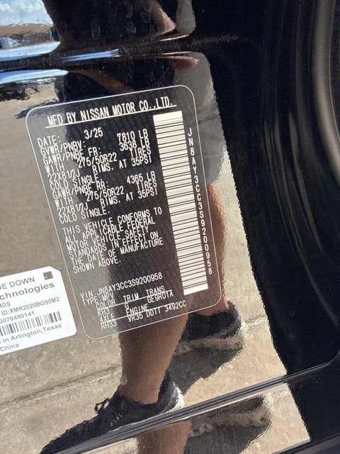 2025 Nissan Armada Platinum Reserve